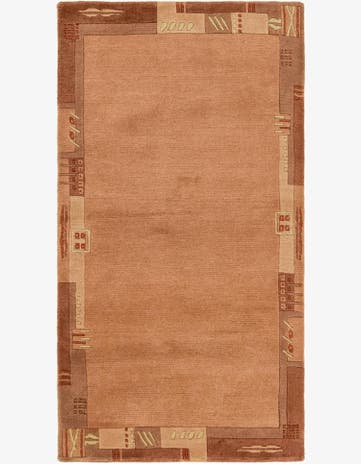 2' 4 x 4' 7 Hand Knotted Nepal Wool Rug