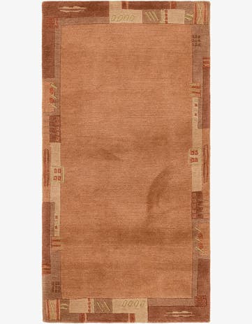 2' 4 x 4' 7 Hand Knotted Nepal Wool Rug