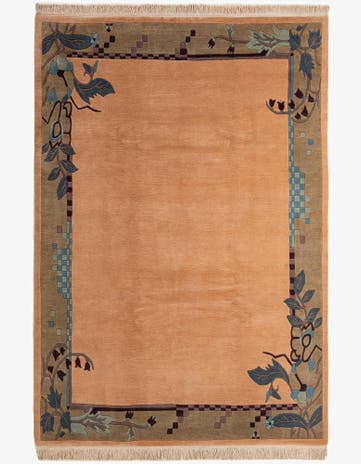 6' 8 x 9' 6 Hand Knotted Nepal Wool Rug