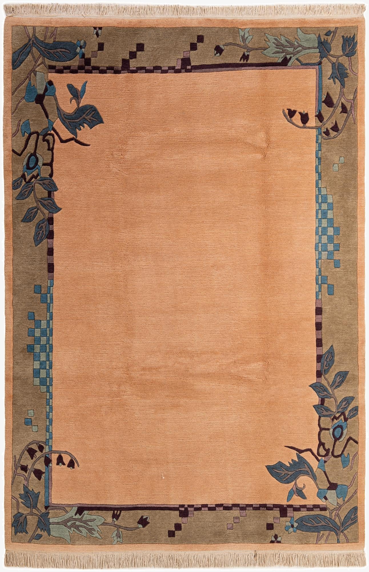 6' 5 x 9' 4  Hand Knotted Nepal Wool Rug