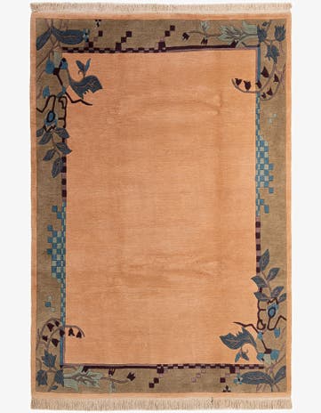 6' 5 x 9' 4 Hand Knotted Nepal Wool Rug