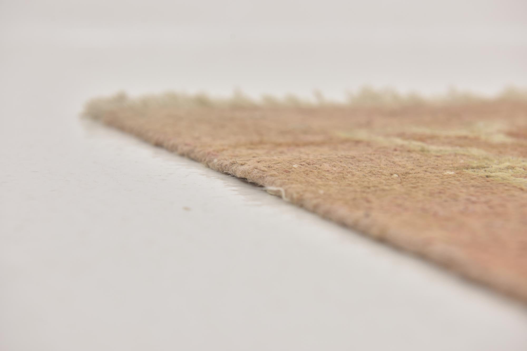 12' 9 x 19' 2 Hand Knotted Oushak Wool Rug