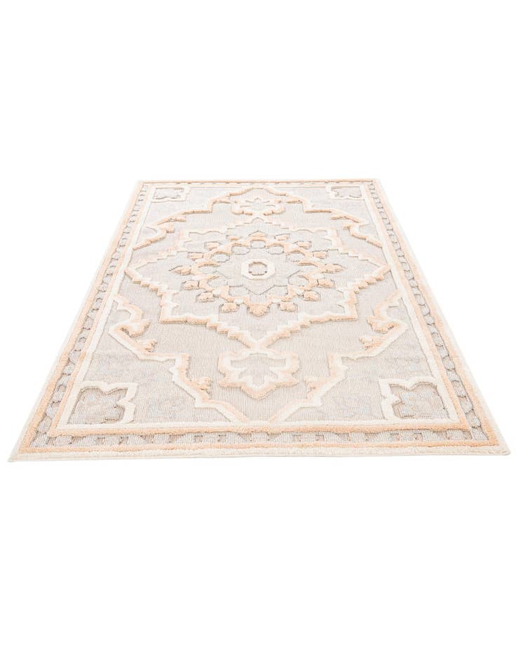 Detail image of 5' 2 x 7' 5  Washable Traditional Indoor / Outdoor Rug