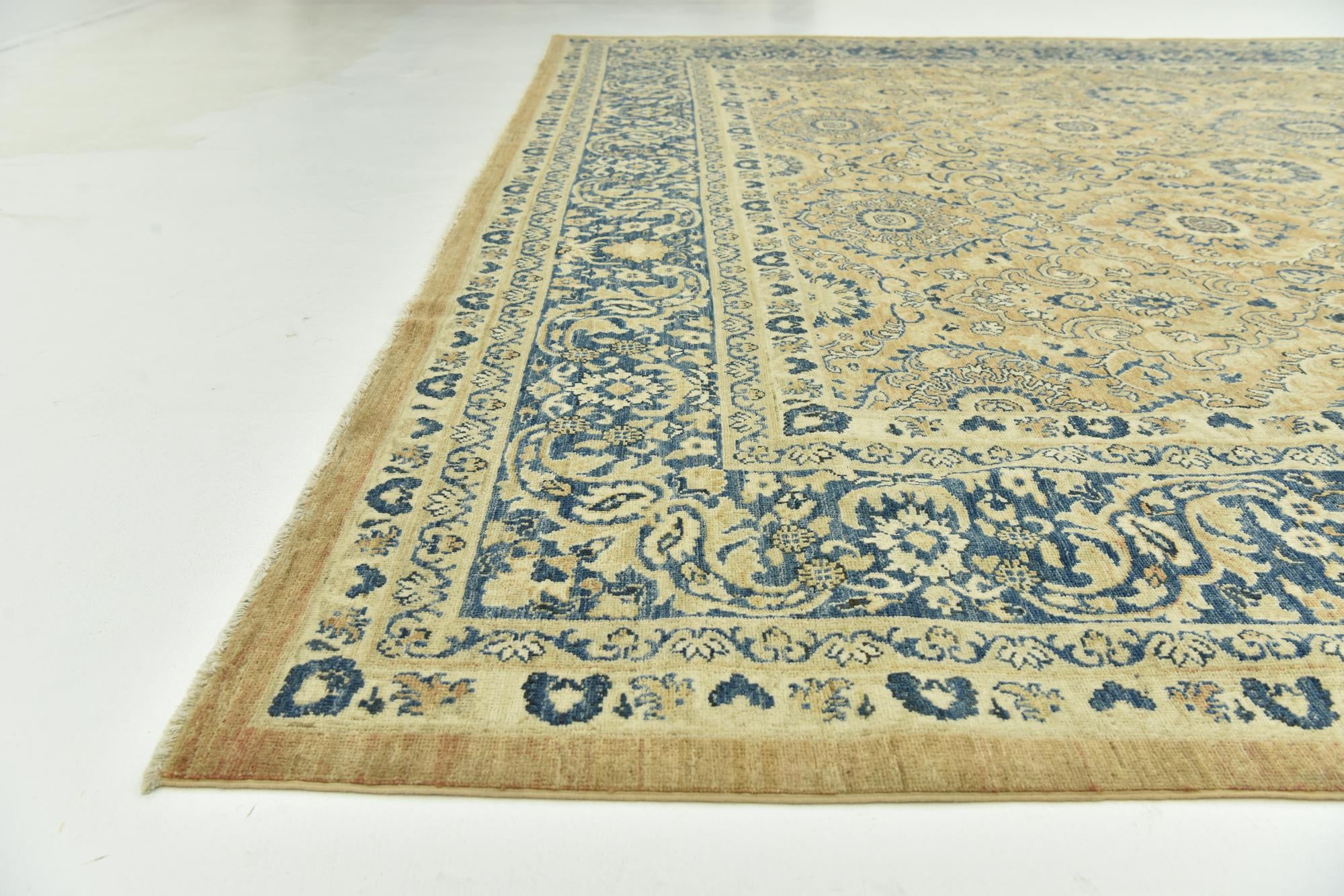 10' x 13' 6 Hand Knotted Peshawar Ziegler Rug
