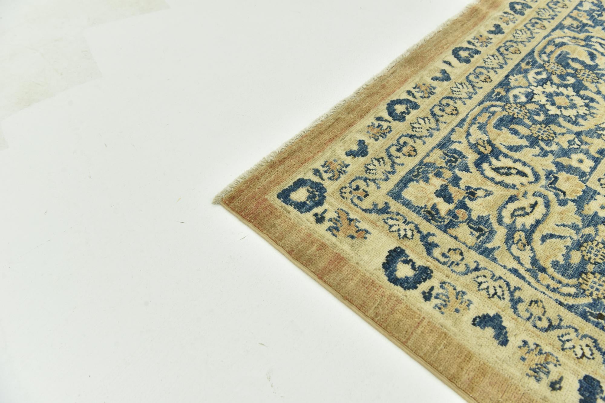 10' x 13' 6 Hand Knotted Peshawar Ziegler Rug