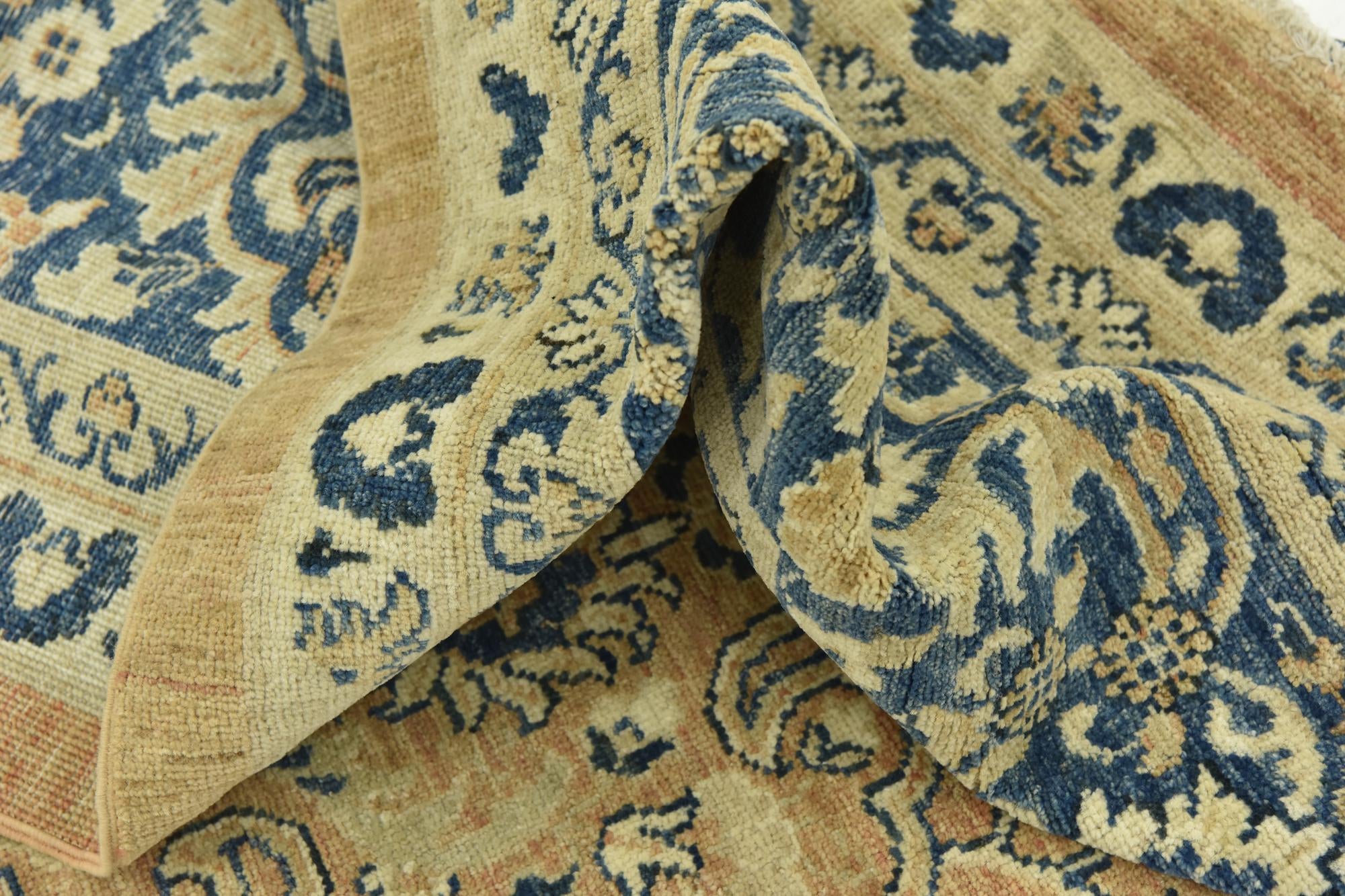 10' x 13' 6 Hand Knotted Peshawar Ziegler Rug