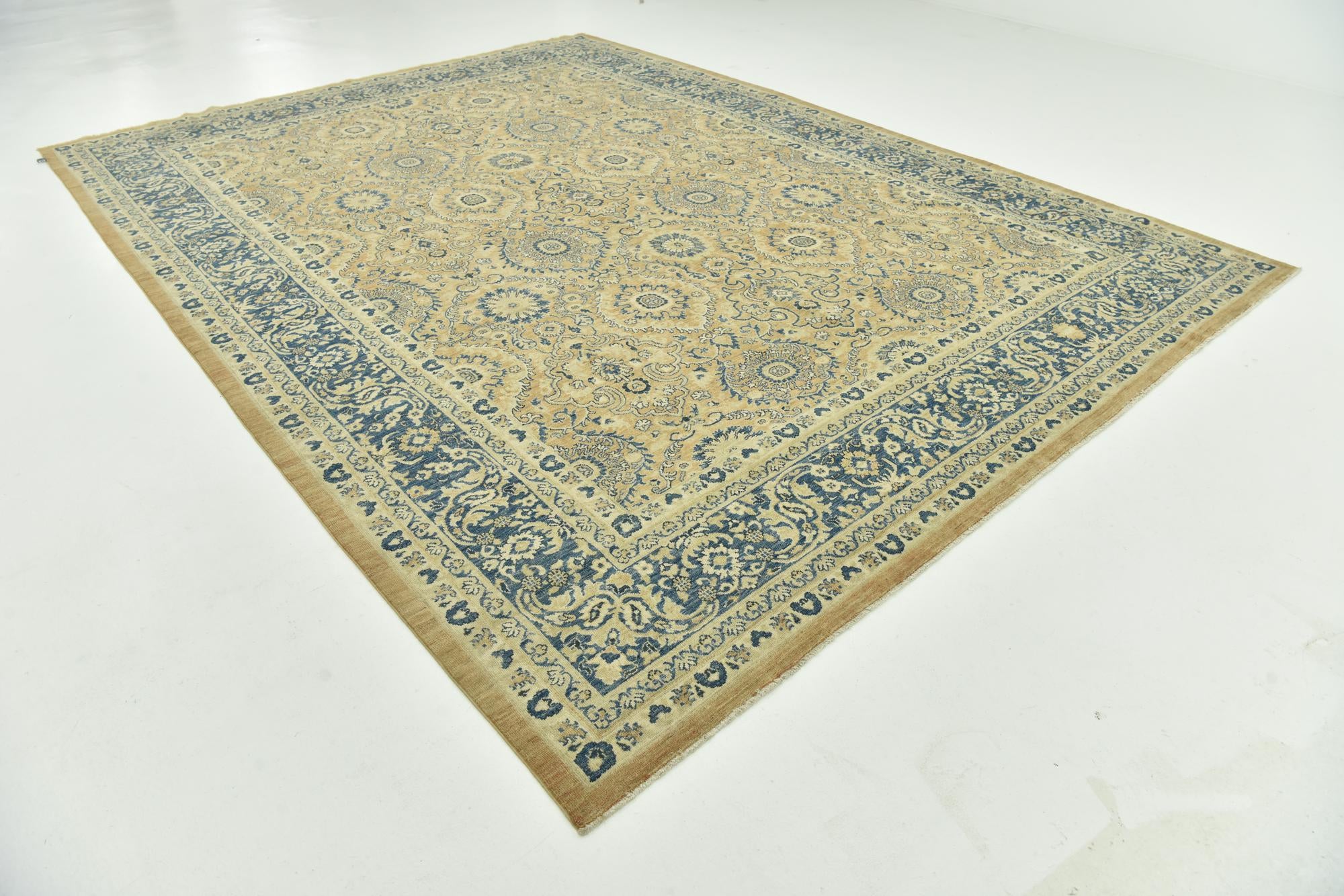 10' x 13' 6 Hand Knotted Peshawar Ziegler Rug