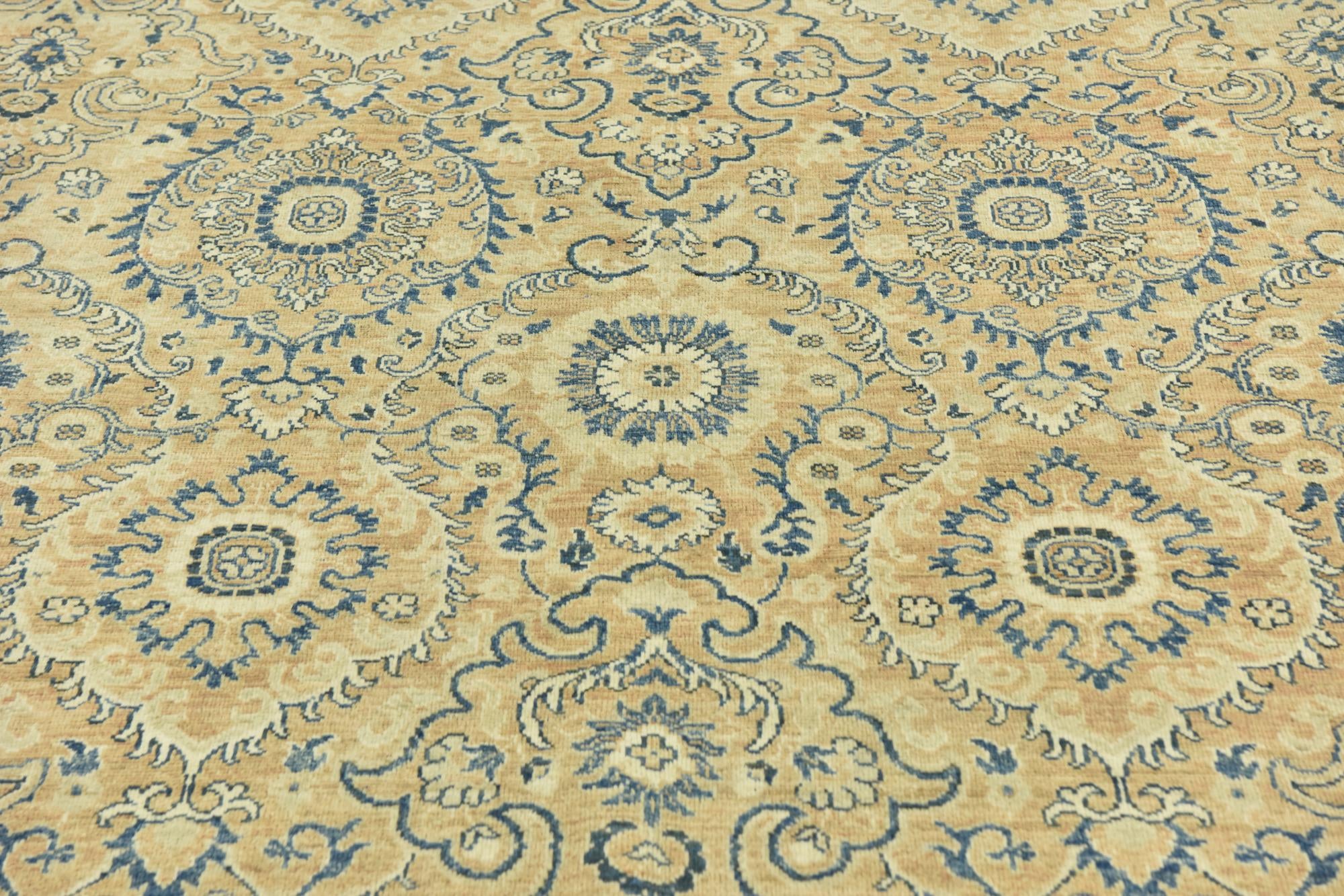 10' x 13' 6 Hand Knotted Peshawar Ziegler Rug
