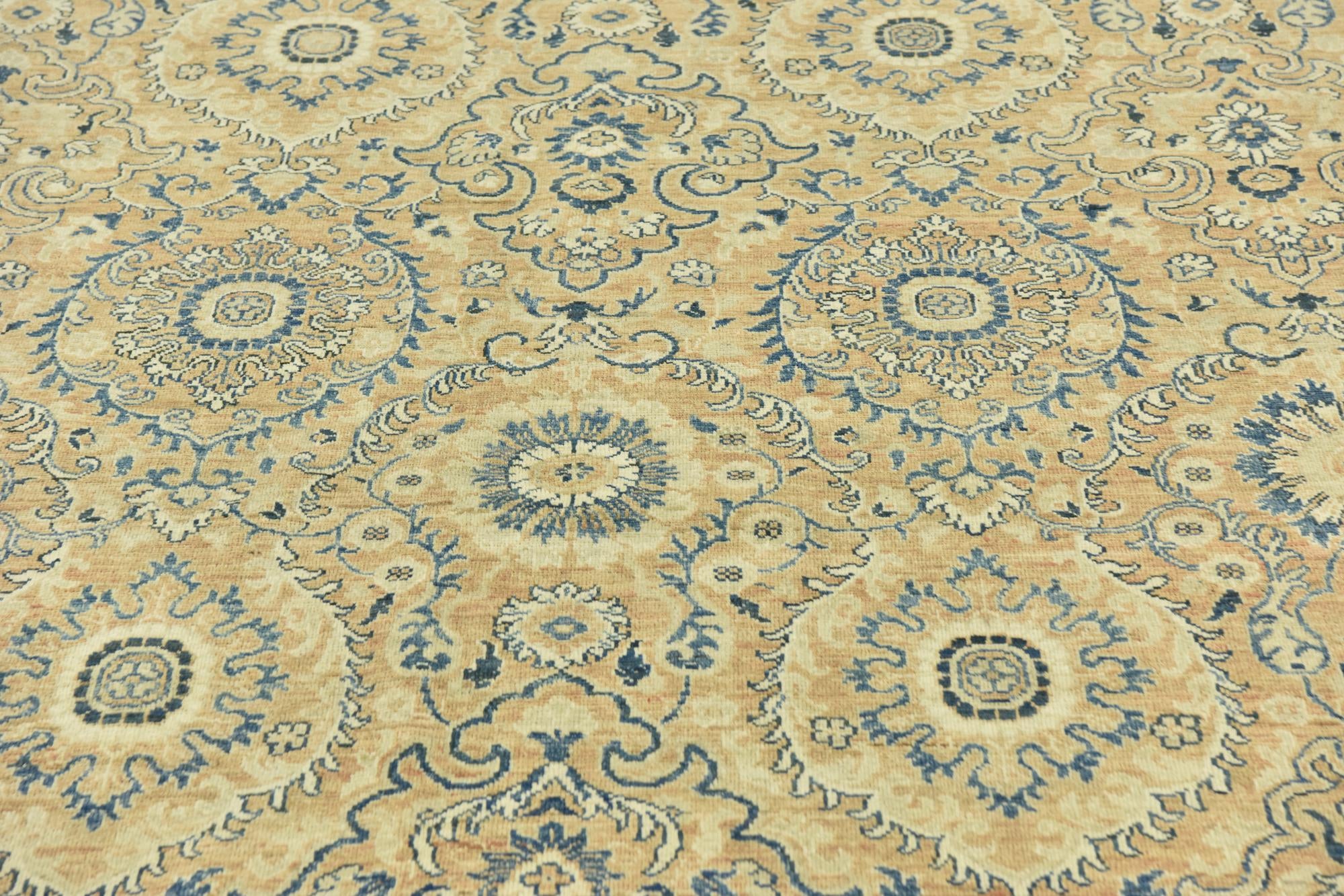 10' x 13' 6 Hand Knotted Peshawar Ziegler Rug