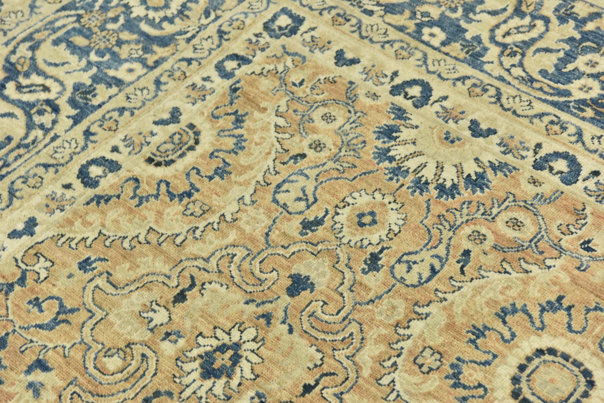 10' x 13' 6 Hand Knotted Peshawar Ziegler Rug