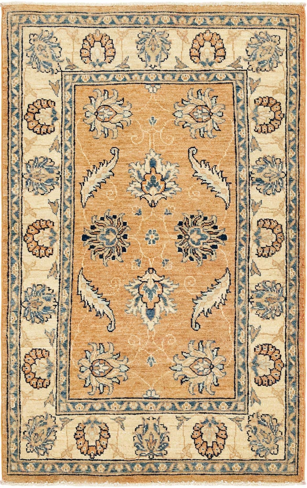 2' 8 x 4' 5 Hand Knotted Peshawar Ziegler Rug