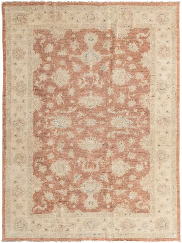6' 2 x 8' 2 Hand Knotted Peshawar Ziegler Rug