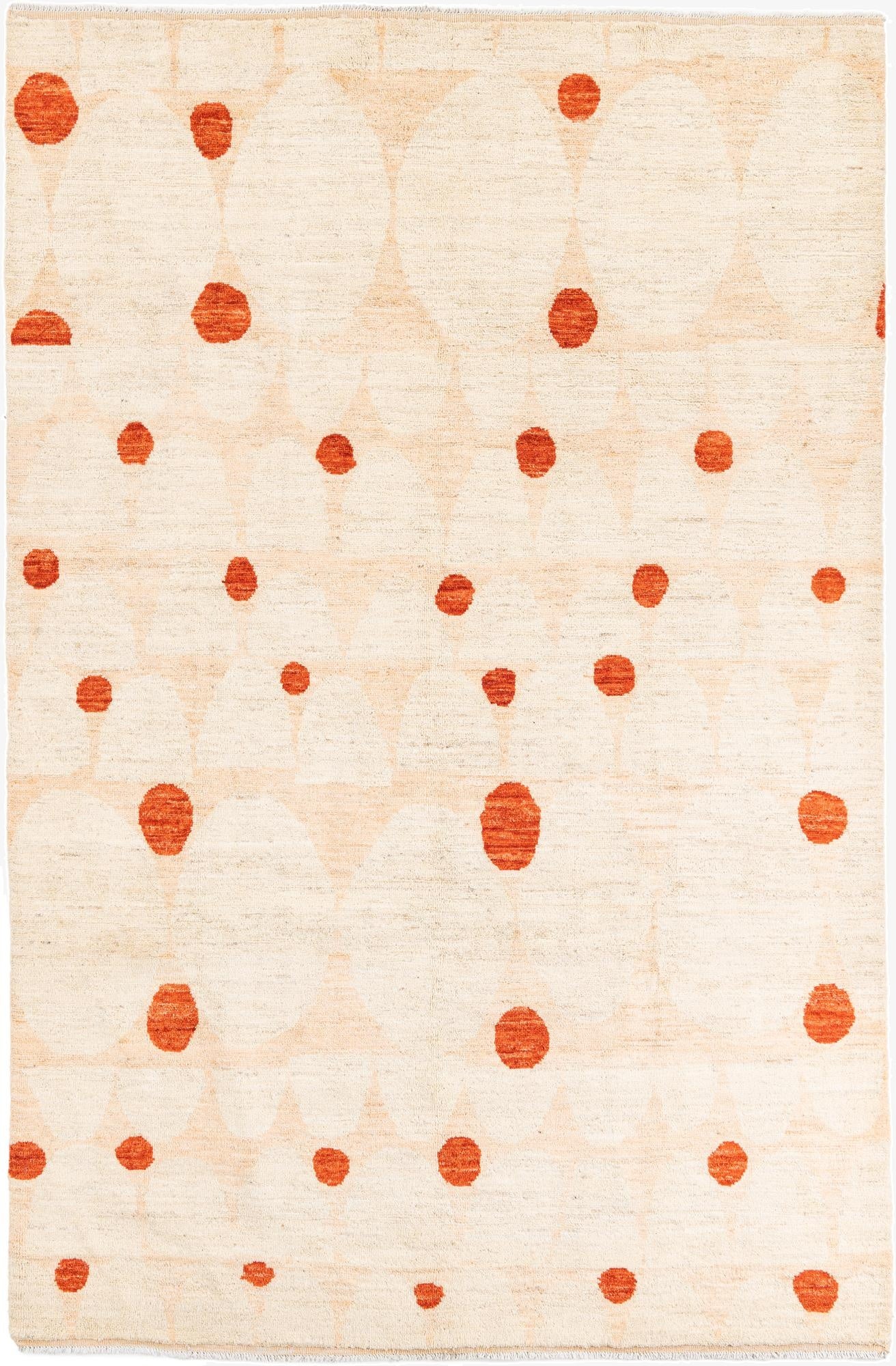 6' 6 x 9' 10  Hand Knotted Peshawar Ziegler Rug