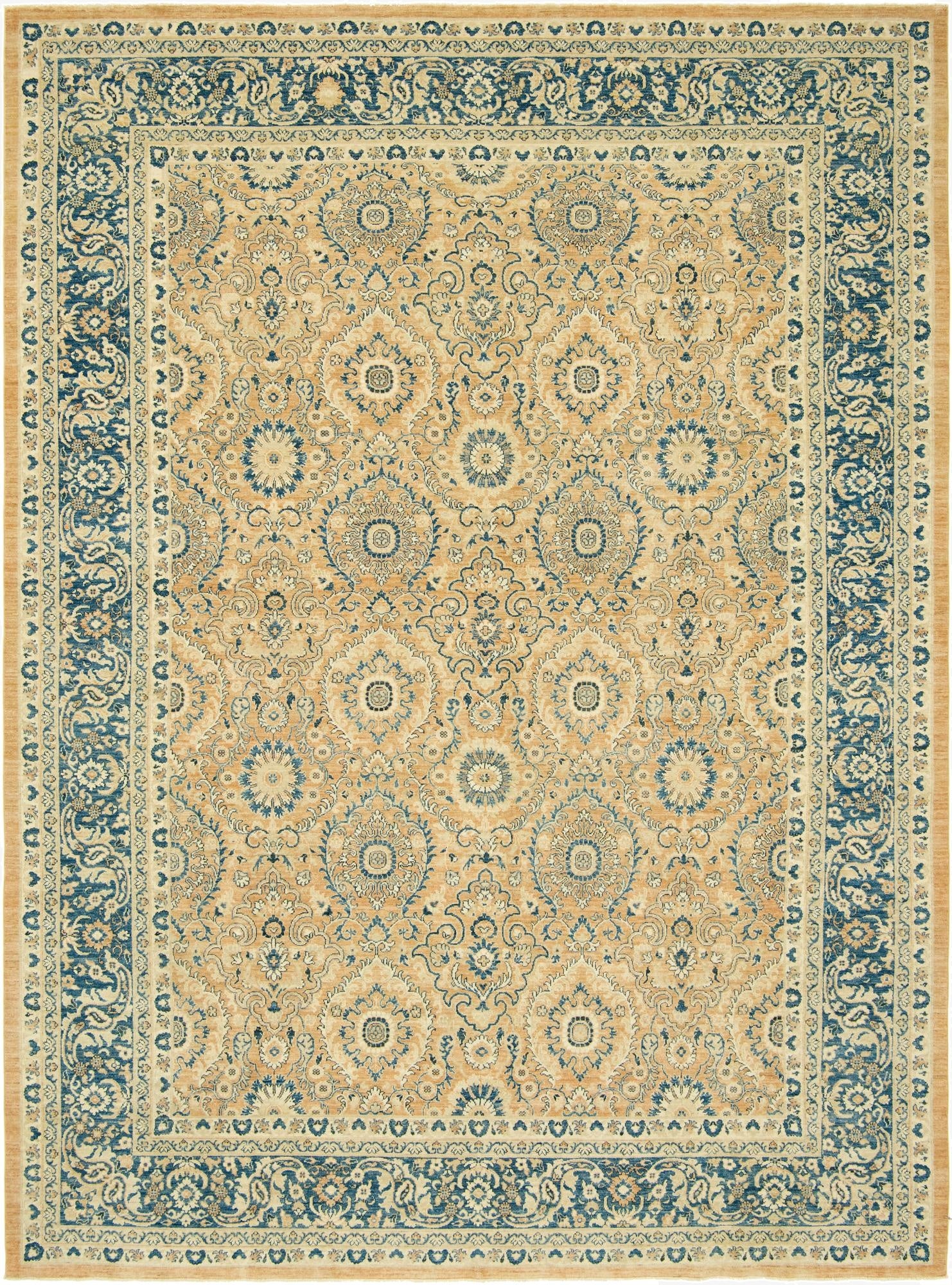 10' x 13' 6  Hand Knotted Peshawar Ziegler Rug