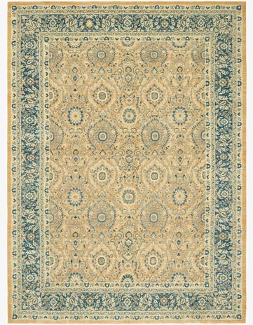 10' x 13' 6 Hand Knotted Peshawar Ziegler Rug