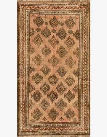 5' x 9' 1 Hand Knotted Shiraz Persian Wool Rug