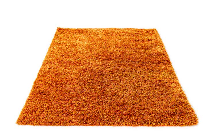 4' 10 x 6' 7 Hand Knotted Solid Shag Rug