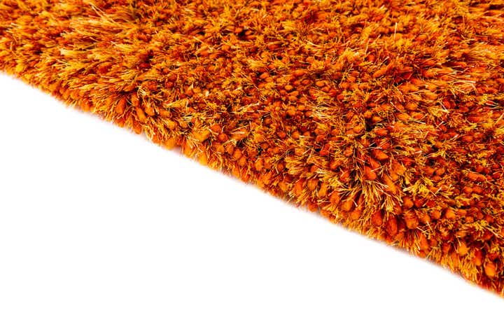 4' 10 x 6' 7 Hand Knotted Solid Shag Rug