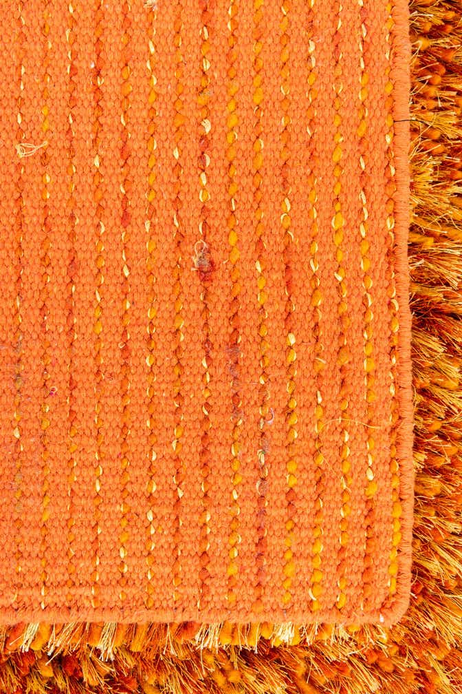 4' 10 x 6' 7 Hand Knotted Solid Shag Rug