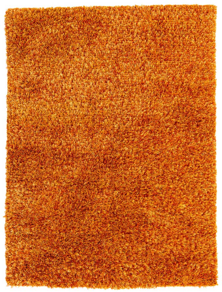 4' 10 x 6' 7 Hand Knotted Solid Shag Rug