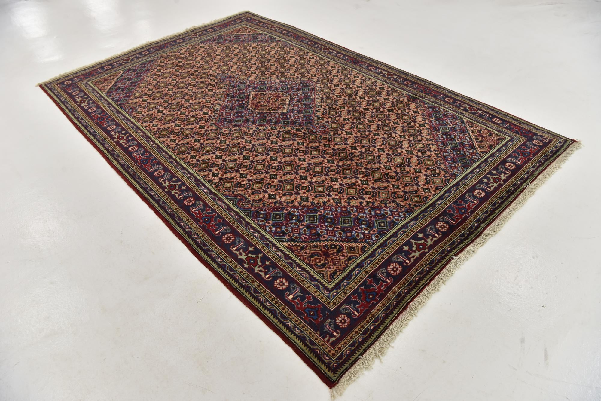 6' 7 x 9' 10 Hand Knotted Tabriz Persian Wool Rug