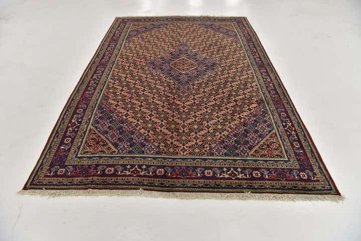 6' 7 x 9' 10 Hand Knotted Tabriz Persian Wool Rug