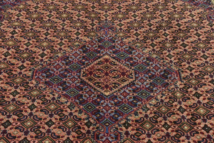 Detail image of 6' 7 x 9' 10 Hand Knotted Tabriz Persian Wool Rug