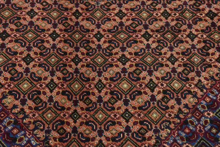 Detail image of 6' 7 x 9' 10 Hand Knotted Tabriz Persian Wool Rug