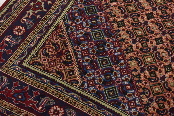 Detail image of 6' 7 x 9' 10 Hand Knotted Tabriz Persian Wool Rug