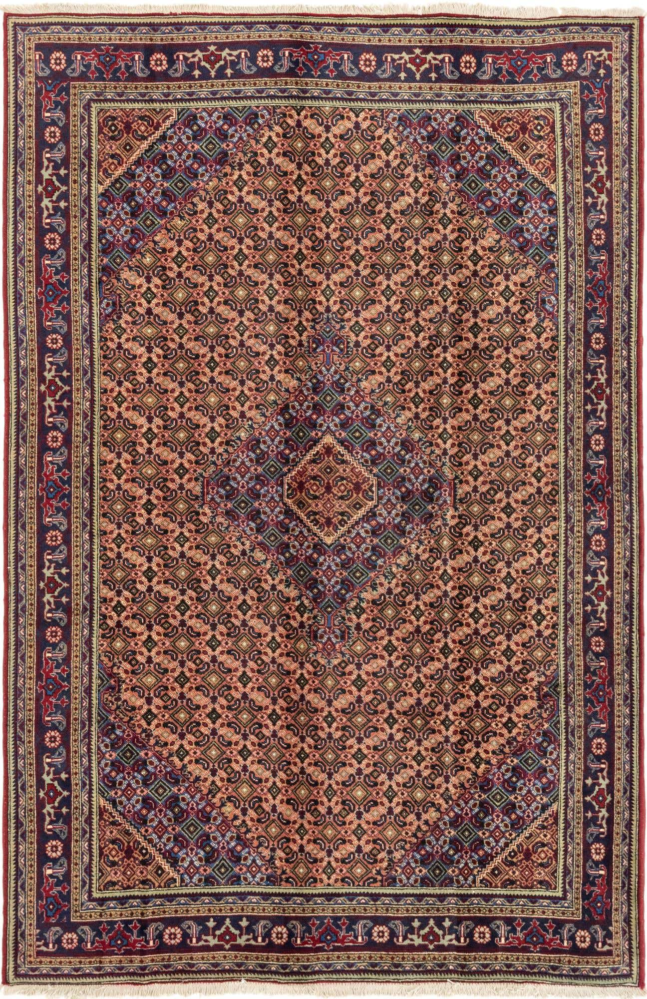 6' 7 x 9' 10 Hand Knotted Tabriz Persian Wool Rug