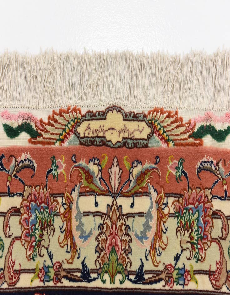 Detail image of 9' 6 x 13' 7 Hand Knotted Tabriz Persian Rug