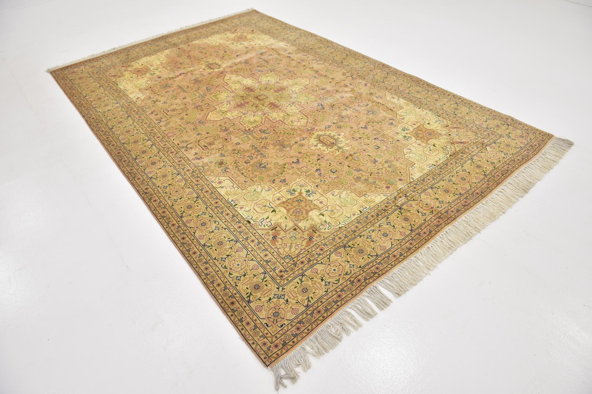 6' 7 x 10' Hand Knotted Tabriz Persian Rug