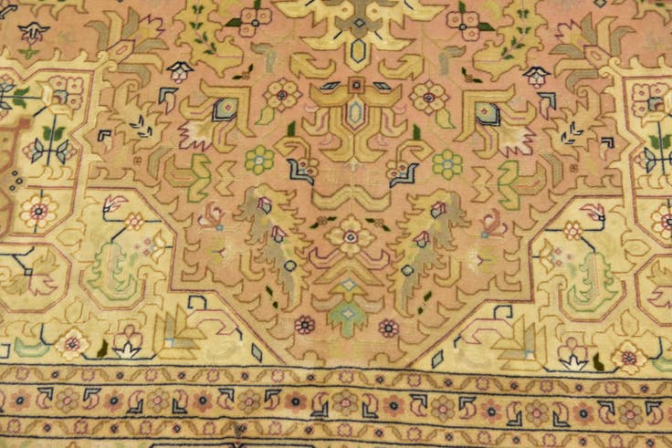 Detailansicht von 200cm x 305cm Handgeknüpft Tabriz Persisch Teppich