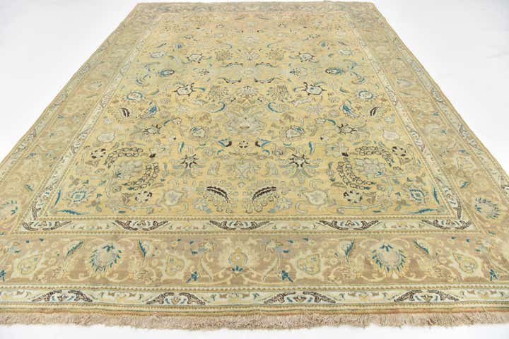 9' 10 x 13' 3 Hand Knotted Tabriz Persian Wool Rug