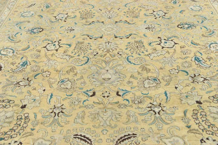 9' 10 x 13' 3 Hand Knotted Tabriz Persian Wool Rug
