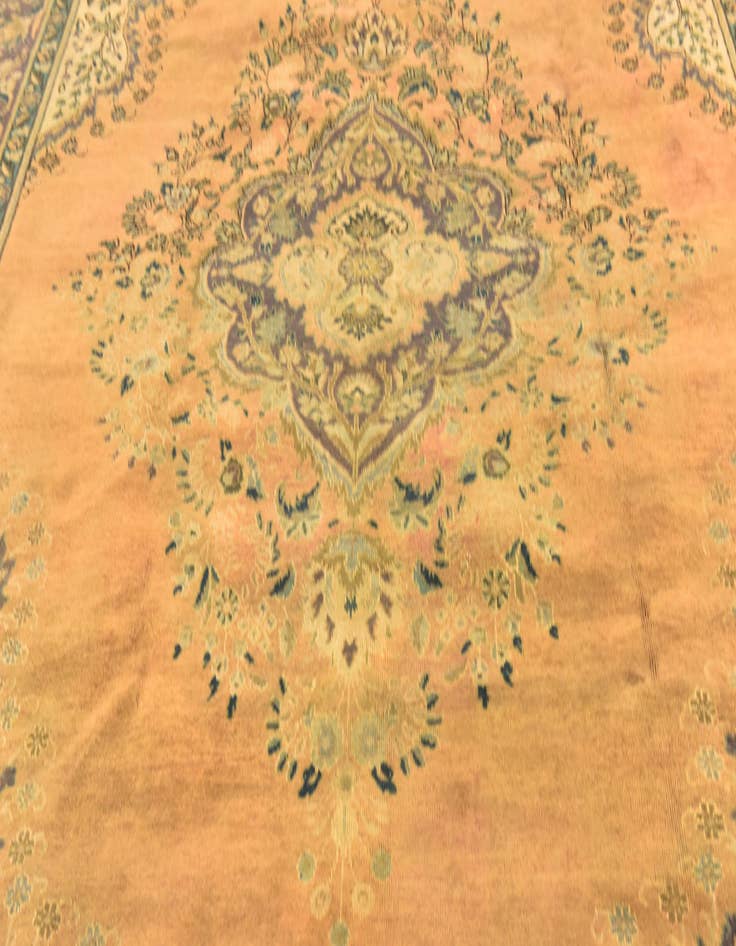 Detail image of 9' 9 x 13'  Hand Knotted Tabriz Persian Wool Rug