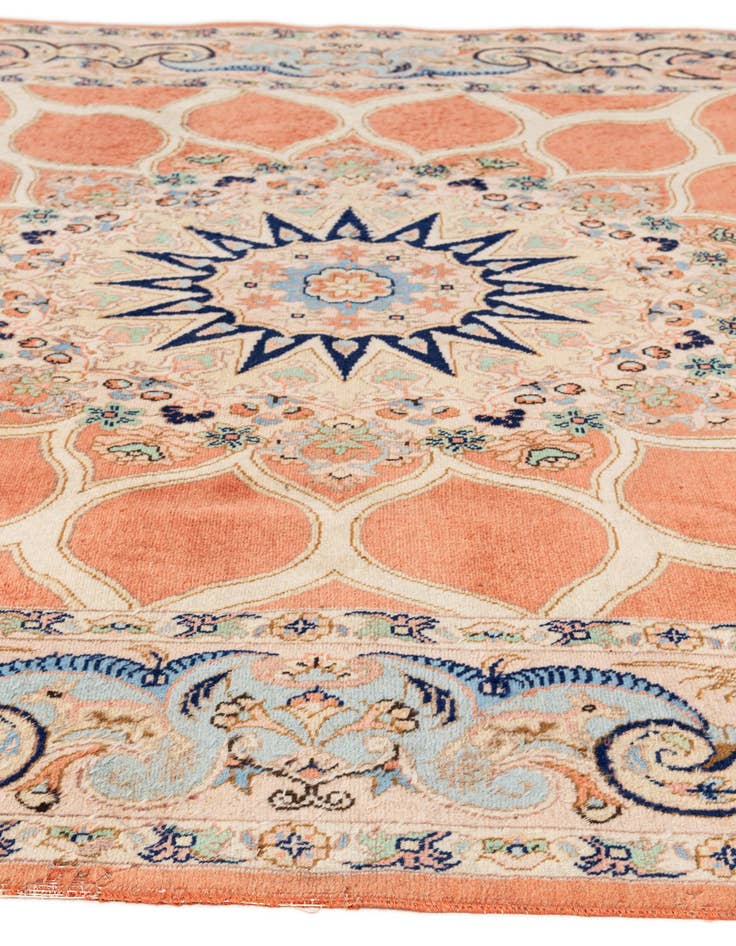 Detail image of 6' 5 x 9' 8  Hand Knotted Tabriz Persian Wool Rug