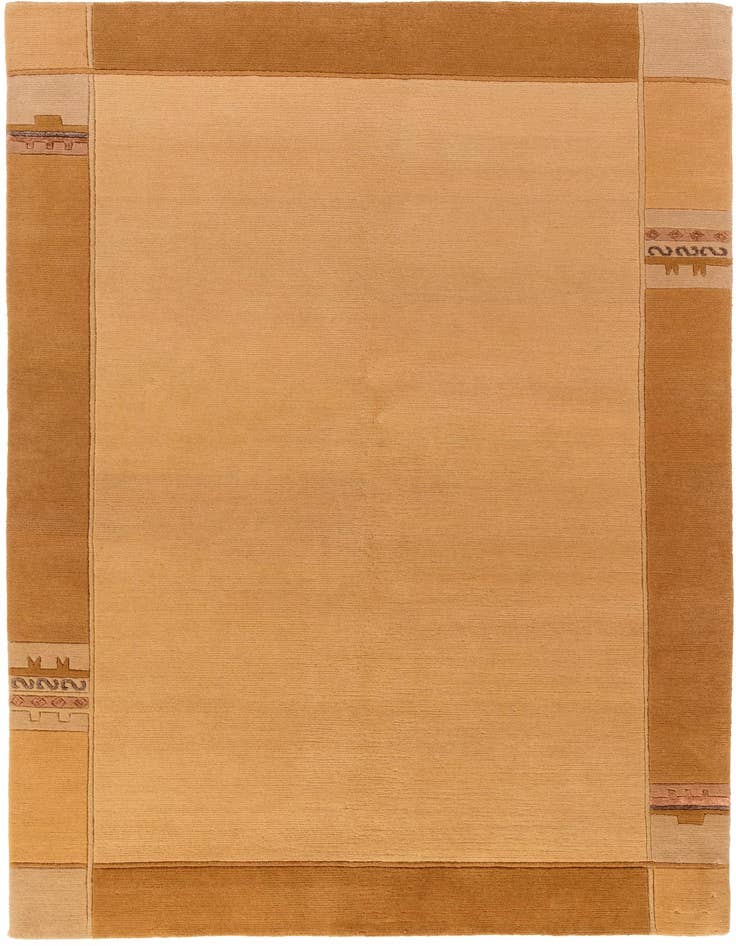 Detail image of 4' 7 x 6' 7 Hand Knotted Tibet Wool Rug