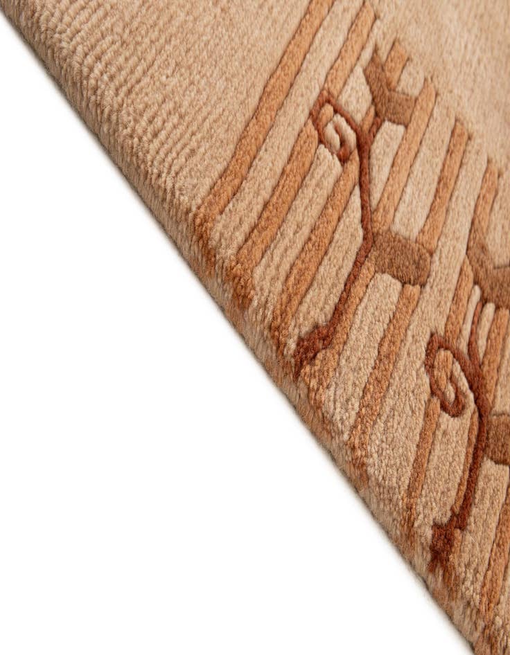 Detail image of 6' 8 x 8' 3  Hand Knotted Tibet Wool Rug