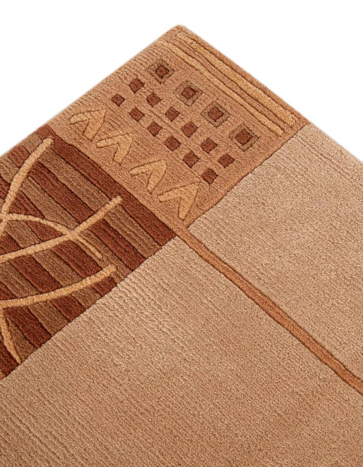 Detail image of 6' 8 x 8' 3  Hand Knotted Tibet Wool Rug