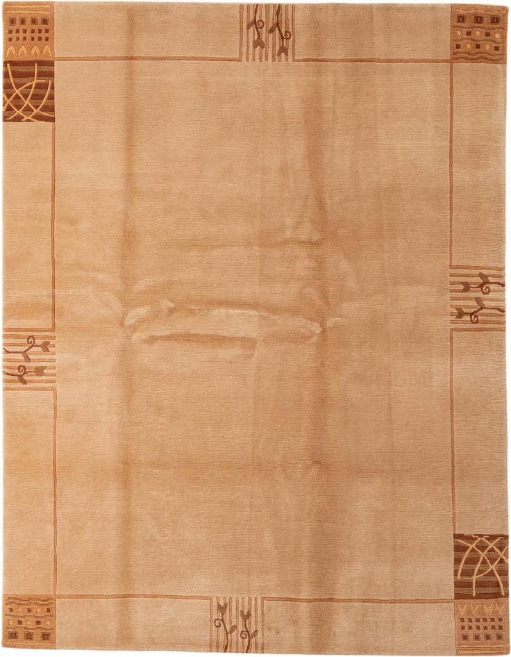 Detail image of 6' 8 x 8' 3 Hand Knotted Tibet Wool Rug