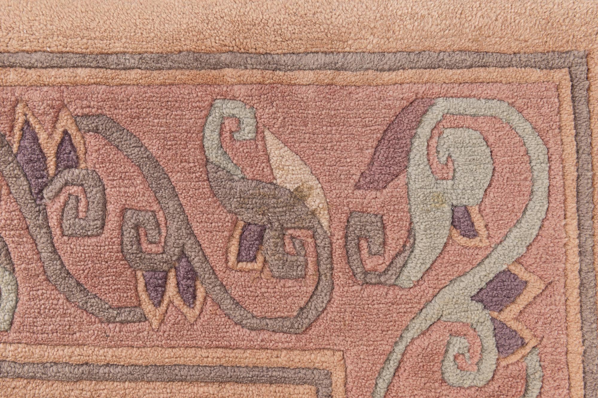 6' 7 x 10' Hand Knotted Tibet Wool Rug