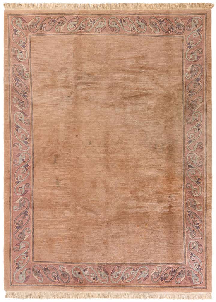 6' 7 x 10' Hand Knotted Tibet Wool Rug