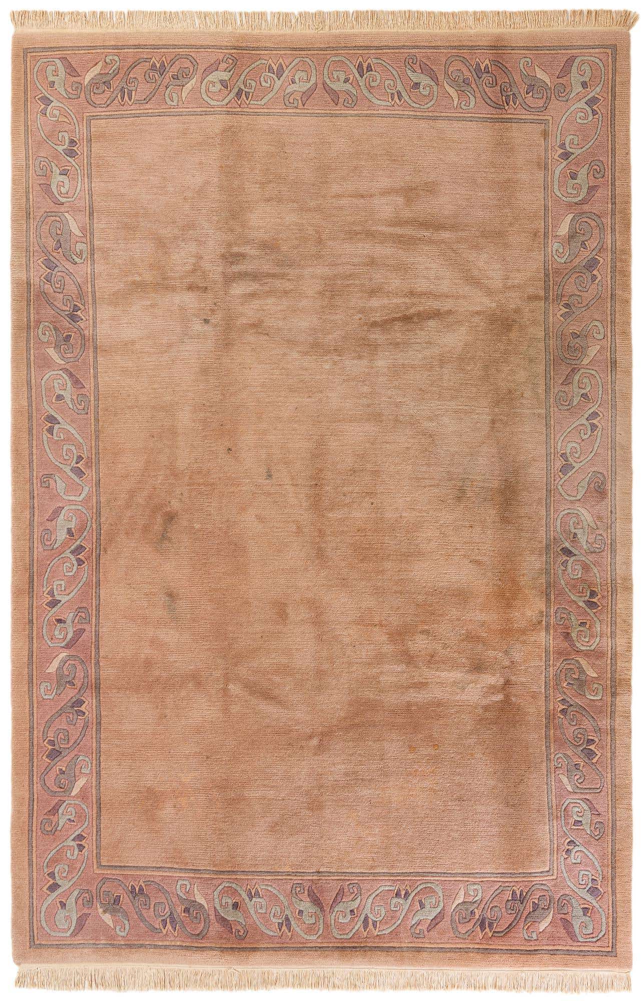 6' 7 x 10' Hand Knotted Tibet Wool Rug