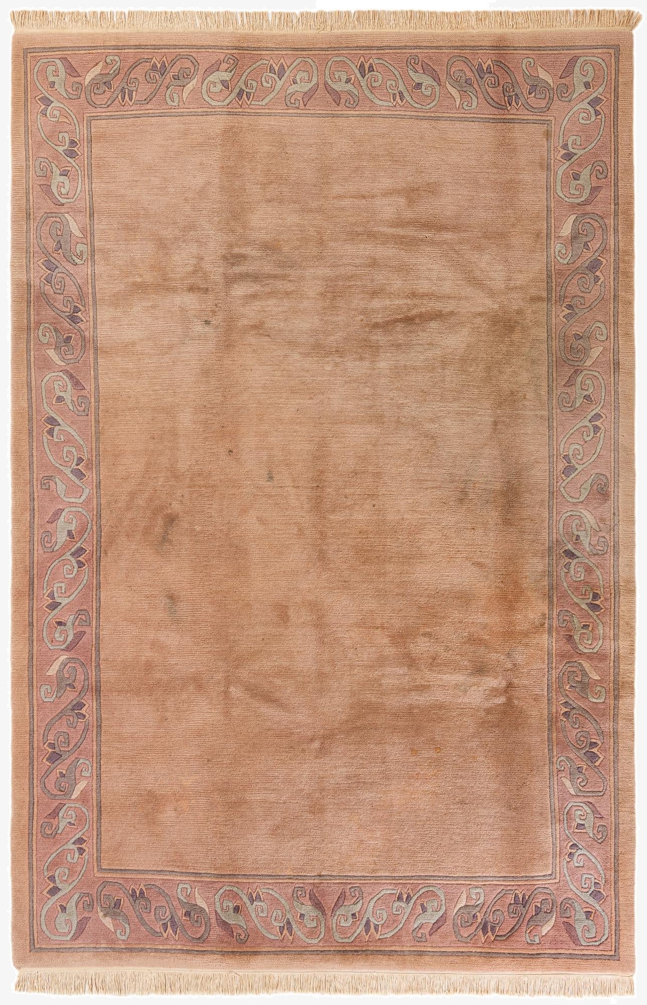 6' 7 x 10'  Hand Knotted Tibet Wool Rug