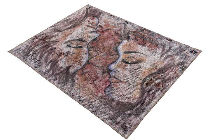 3' 2 x 4' Hand Knotted Ultra Vintage Persian Wool Rug