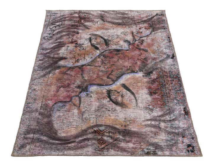 3' 2 x 4' Hand Knotted Ultra Vintage Persian Wool Rug