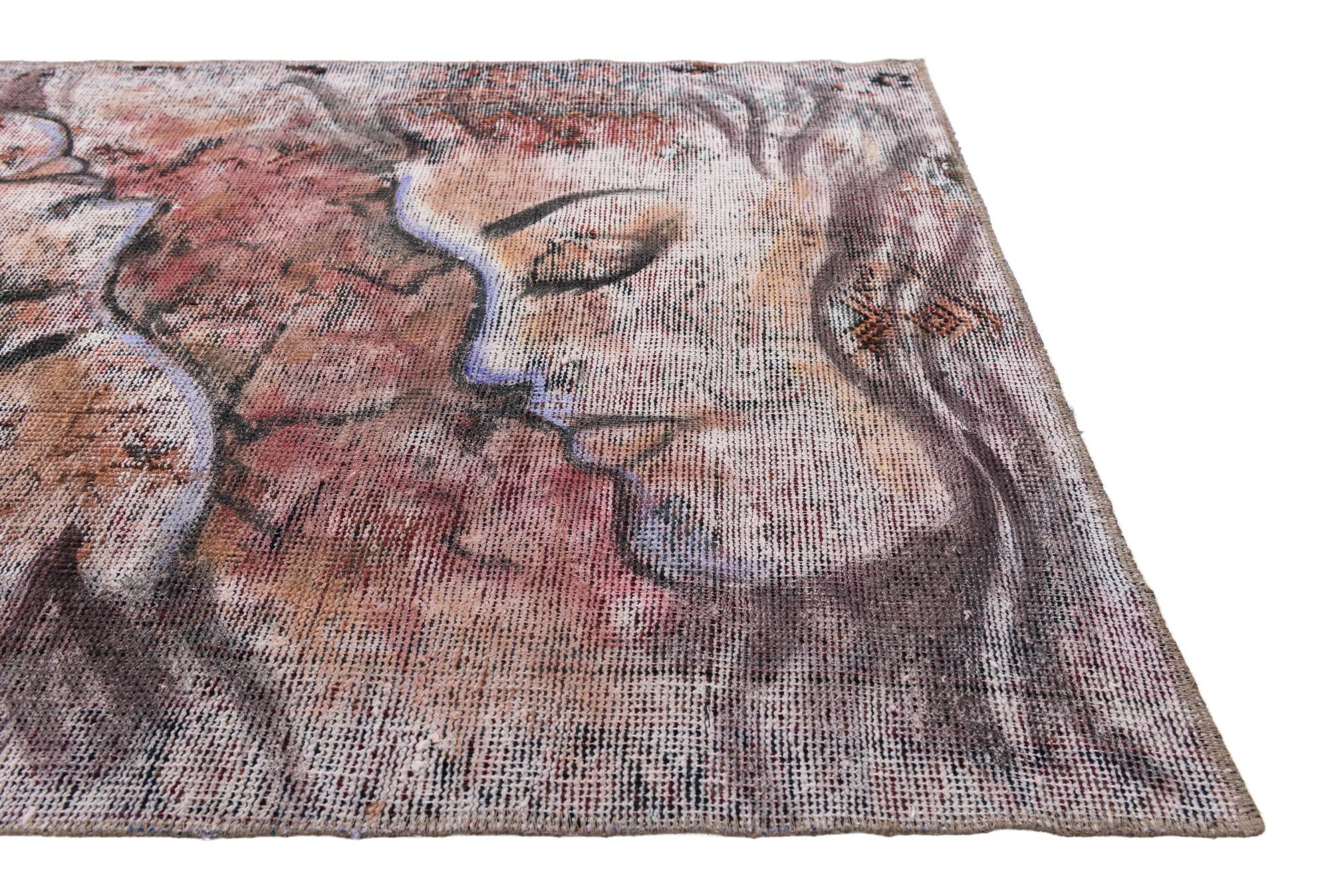3' 2 x 4' Hand Knotted Ultra Vintage Persian Wool Rug