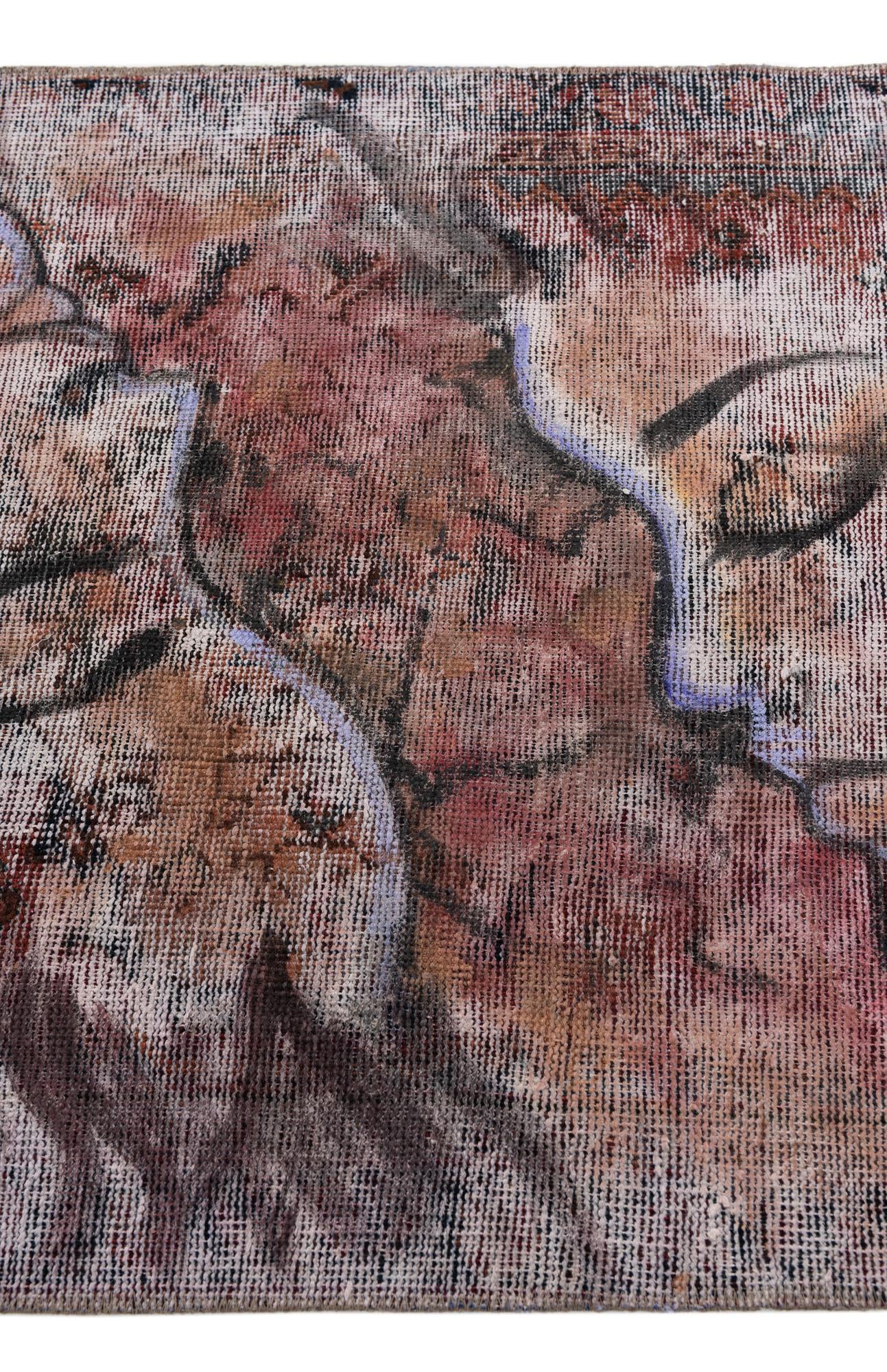 3' 2 x 4' Hand Knotted Ultra Vintage Persian Wool Rug