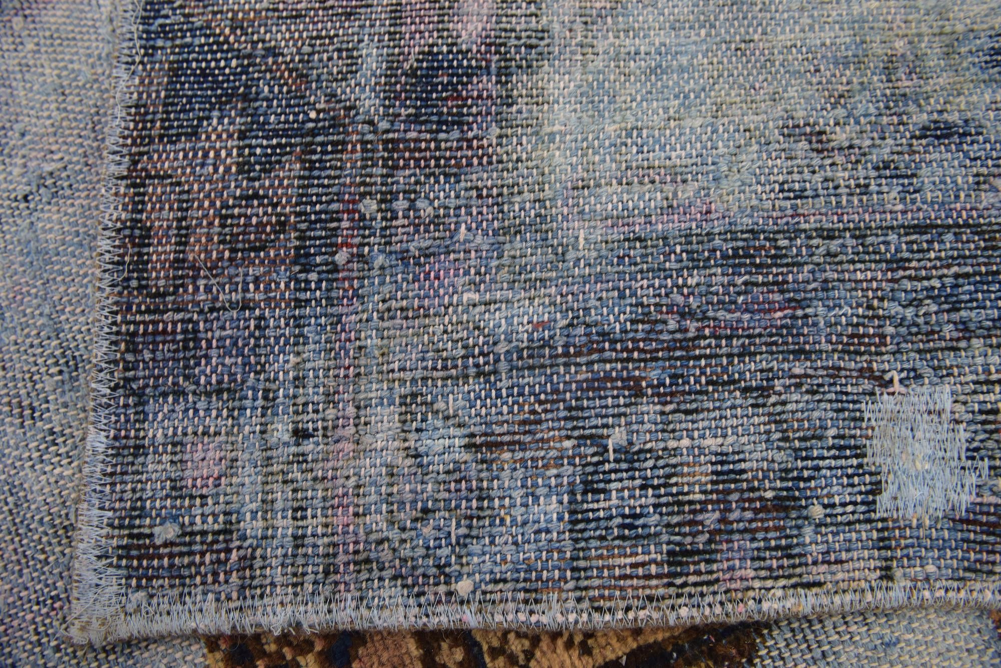 6' 7 x 8' 7 Hand Knotted Ultra Vintage Persian Wool Rug